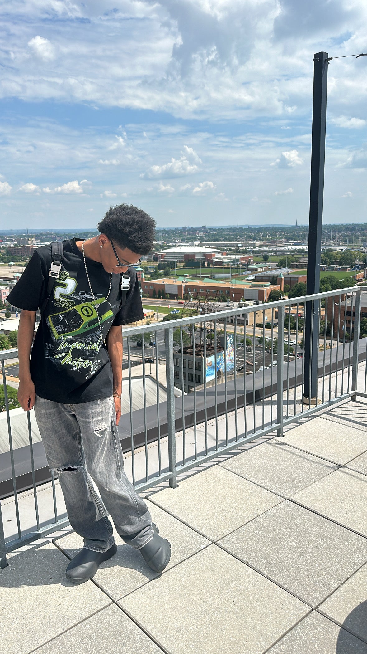 BLACK/GREEN MONSTER TRUCK TEE